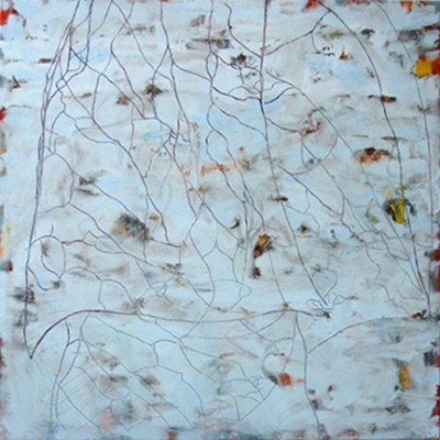 Toxic Garden 1 (Aconitum), 2010. Oil and acrylic on linen, 48 x 48 inches. Parrish Art Museum, Water Mill, NY.