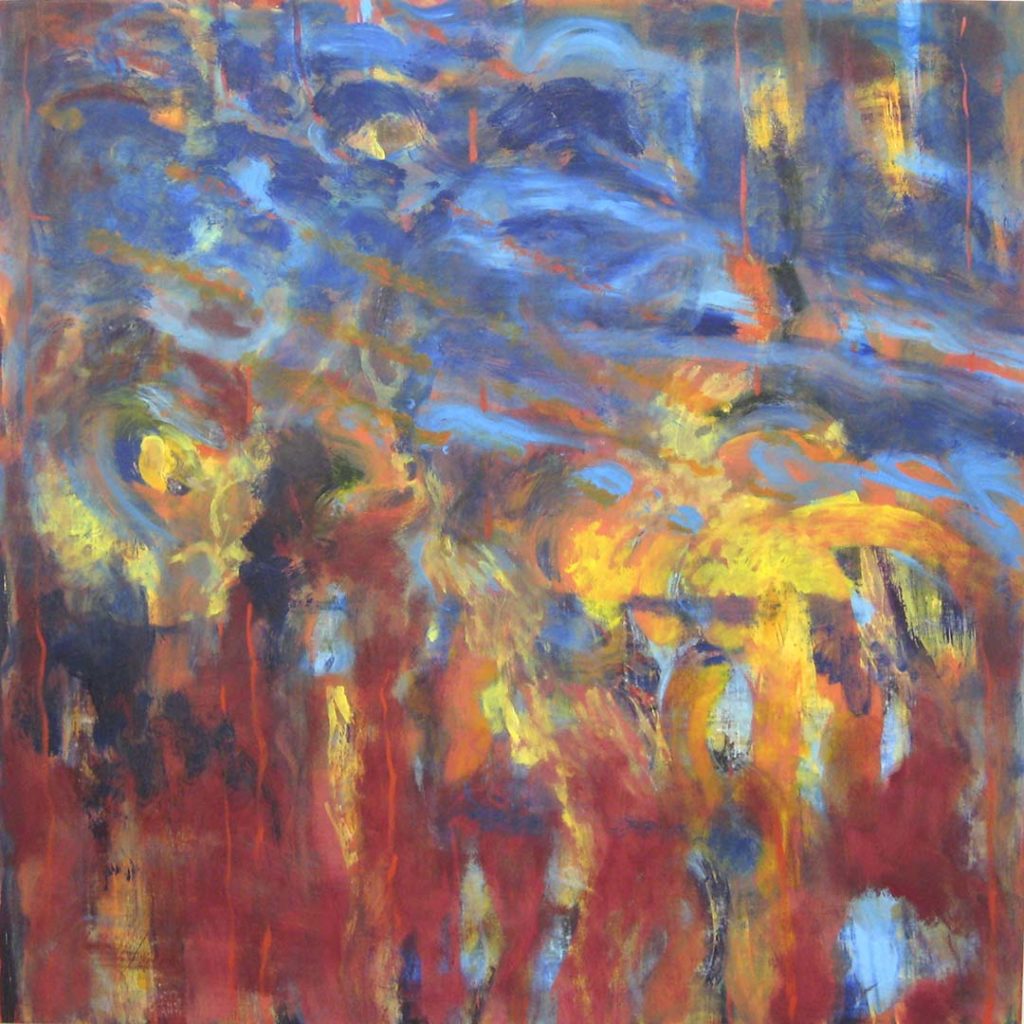 Roy Nicholson, E,L’s Gloaming #31, 2005, acrylic and oil on linen, 48 x 48 inches.