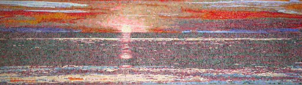 Union Station, "Solar Shift, Santa Monica", detail, glass mosaic (total length 55 feet), 2006